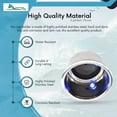 thumbnail image 3 of Marine City Drink Cup Holder with Drain, Stainless Steel, Blue LED Light, Durable Corrosion-Resistant Easy Installation, for Boats Poker Tables Yachts Ships, 8-Pack, 3 of 8