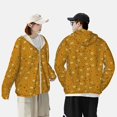 thumbnail image 4 of Daiia Honey Bee Gnomes UPF 50+ Sun Protection Hoodie Jacket Lightweight Long Sleeve Sun Shirt for Women Men with Pocket Hiking Outdoor-Large, 4 of 7