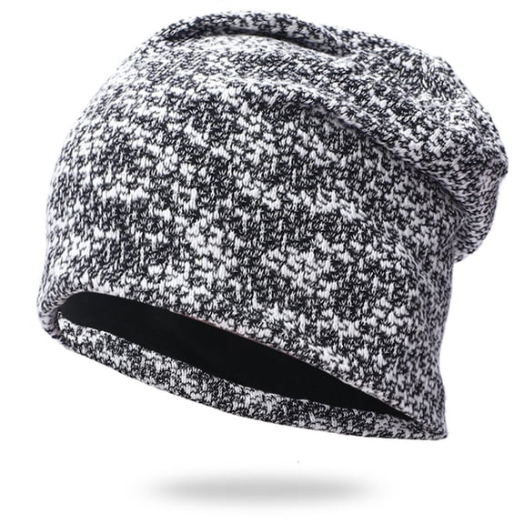 ATOYSOY Knit Beanie Hats for Women Winter Warm Knitted Wool Hats Soft Cap Ladies Beanies Fashion Hat (Black,Free Size)