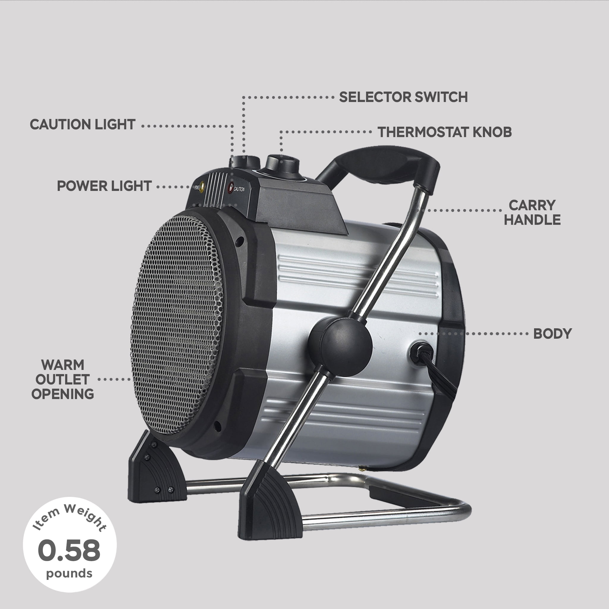 電気ヒーター Soleil GENEVA Utility Heater 750/1500W 電気ヒーター Soleil GENEVA Utility Heater 750/1500W Geneva