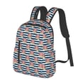 thumbnail image 2 of Daiia Popcorn On Blue Lines School Backpack for Men and Women Lightweight Backpack Durable Backpack Water-Resistant,Travel,Work Bag, 2 of 9