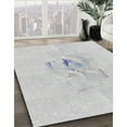 thumbnail image 3 of Ahgly Company Machine Washable Indoor Square Transitional Dark Goldray Area Rugs, 4' Square, 3 of 7