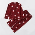 thumbnail image 3 of Women‘s Long Sleeve Top and Pants Matching Family Pajamas Set  2-Piece, 3 of 3