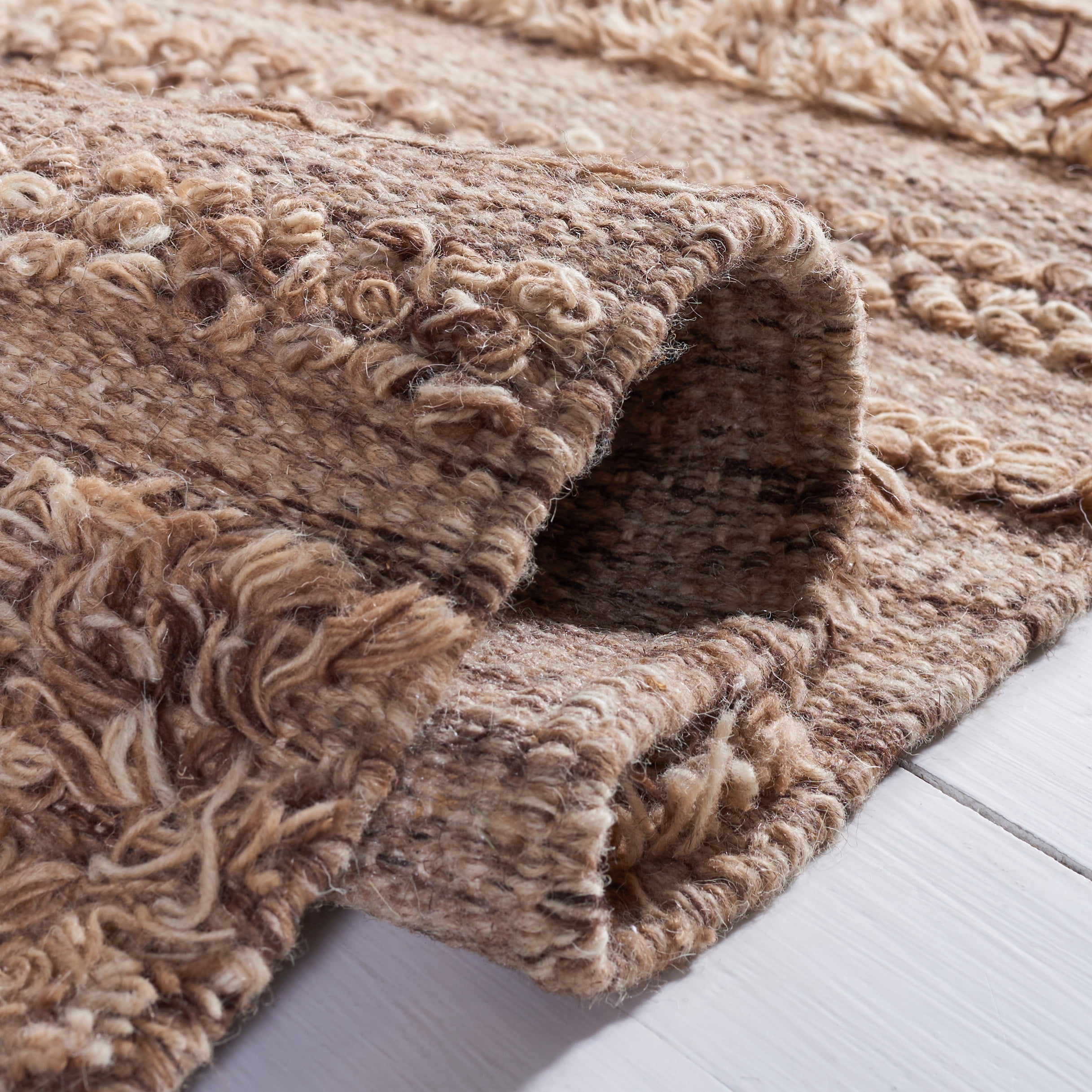 SAFAVIEH Vermont Zavanna Striped Area Rug, Brown/Beige, 4' x 6'