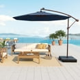 thumbnail image 4 of Costway Parasol Suspendu Déporté de Patio 10 Pi avec 32 Lumières DEL, Sac de Sable, Base Croisée pour l'Extérieur, 4 of 10