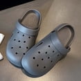 thumbnail image 6 of MDUKONU Unisex Garden Clogs, Womens and Mens on Shoes, Comfortable Quick Dry Lightweight Sandals for Beach Casual, Indoor and Outdoor Size: 8 Grey, 6 of 10