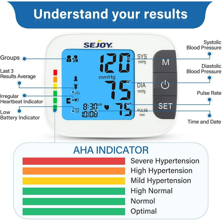 Automatic Upper Arm Blood Pressure Monitor Pulse Meter BP Machine Voice  Talking