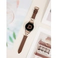 thumbnail image 2 of Wearlizer Leather Band Compatible with Samsung Galaxy Watch 7/FE/6/5/4 Active 2 40mm 44mm/Watch 6 Classic 43mm 47mm/Watch 5 Pro 45mm/Watch 4 Classic 42mm 46mm/Watch 3 41mm, D-Shape Buckle 20mm Watch Band, 2 of 6
