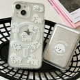 thumbnail image 5 of Korean Cute Kitten Dog Clear Phone Case For Magsafe Magnetic Wireless Charge Case For iPhone 15 14 13 12 11 Pro Max Back Cover, 5 of 6