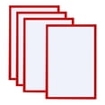 thumbnail image 1 of Unique Bargains A3 Magnetic Sign Holder, 4 Pack Magnetic Display Frame Self-Adhesive Picture Frame for Refrigerator, Red, 1 of 7