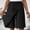 #147 Black, variant on Womens Casual Skorts High Waist Summer Linen Knee Lengh Shorts Solid Tennis Golf Beach Loose Trendy Skirt with Pockets,Dark Blue,S