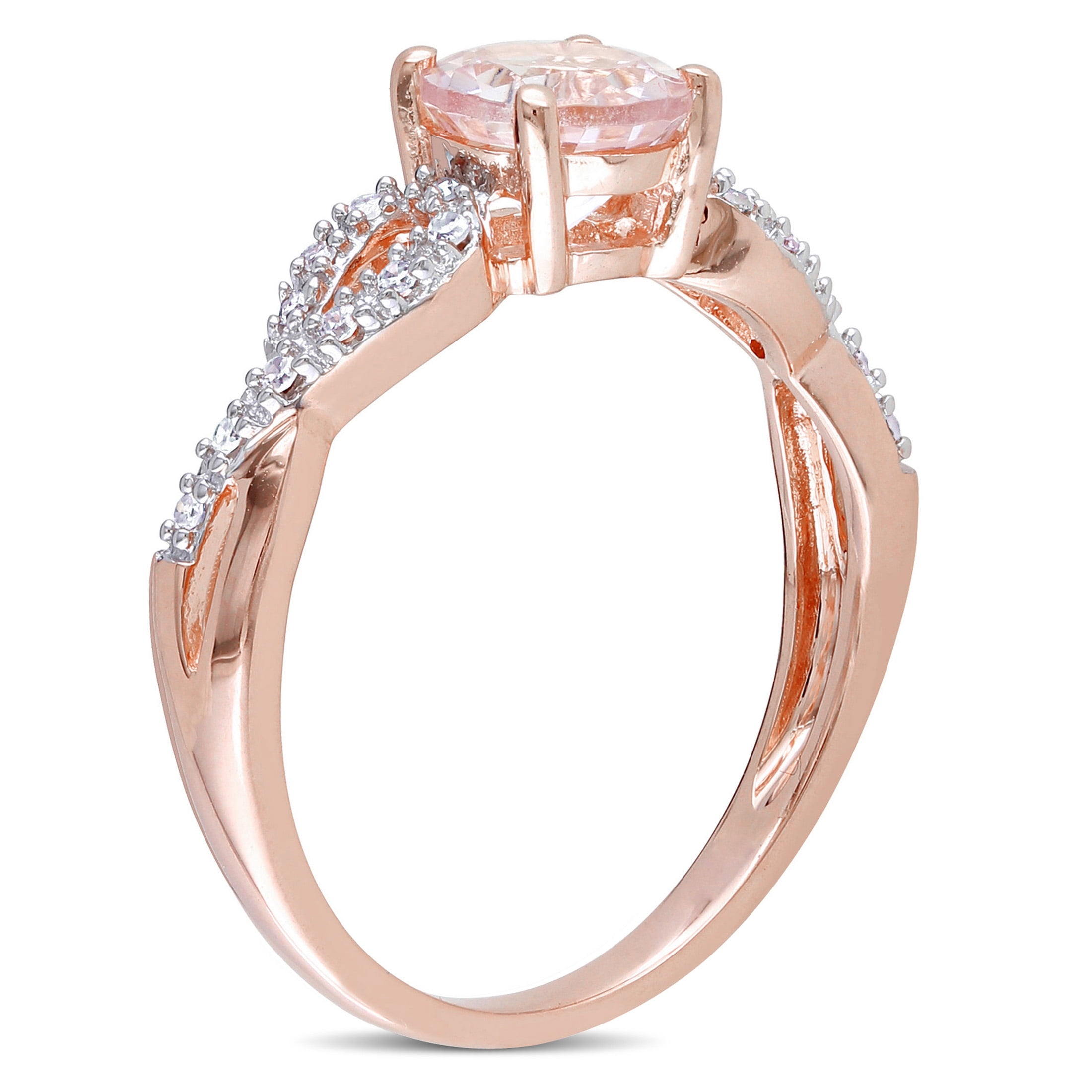 Everly Women's Morganite 10K Rose Gold Engagement Ring