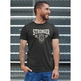 thumbnail image 2 of Stronger Retro College T-Shirt Men -Image by Shutterstock, Male 4X-Large, 2 of 4