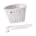 thumbnail image 3 of S SERENABLE Kid's Front Handlebar Bike Basket Imitation Rattan Easily Install Detachable White, 3 of 9