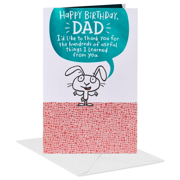 American Greetings Funny Birthday Card for Dad (Bunny Slider)