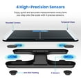 thumbnail image 3 of Etekcity Smart Scale for Body Weight and BMI, Bathroom Digital Electronic Weighing Scale for People, Bluetooth Free VeSync APP Connection, Rounded Corner, Accurate to 0.1lb/0.05kg, 400 lbs, Black, 3 of 17