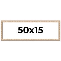 50x15 Frame White Real Wood Picture Frame Width 1.5 inches | Interior Frame Depth 0.5 inches |