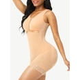 thumbnail image 3 of Reta Full Body Shaper Glue Zipper Open Crotch Lace Firm Foundations Shapewear, 3 of 16