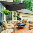 thumbnail image 2 of ABCCANOPY 9FT Patio Half Umbrella With Crank Handle, Dark Gray, 2 of 7