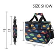 thumbnail image 3 of FORMRS Insulated Cooler Bag 24 Cans Capacity Soft Leakproof Lunch Box with Side Pockets, Rainbow Space Cat, 3 of 7