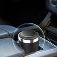thumbnail image 2 of , con tapa de acero inoxidable LED, accesorios desmontables, mini interior, cubo de ceniza de para Negro Baoblaze Cenicero del vehículo, 2 of 7