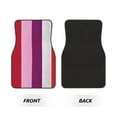 thumbnail image 3 of Crystal Fleece Car Floor Mats Set Of Four - Bottom Injection Molded For Easy Installation To Prevent Interior Contamination Suitable For Most Cars Purplish Red Stripe_82927_4, 3 of 7