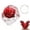Red, variant on Elegant Ensemble Party Hat for Ladies with Lace Necklace and Decorative Hairpiece Suitable for Tea Parties and Themed Gatherings, Hot Pink