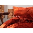 thumbnail image 6 of The Art Box Duvet Cover 3-Piece, Red, Crushed Velvet Quilt Cover with 2 Pillow Shams - Living Room, Bedroom, Hotel Luxury Duvet Set - Ultra Soft Cool and Breathable Duvet Cover, US Queen, 6 of 7