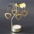 thumbnail image 3 of Candelero de la decoración de la Navidad Colco Soporte de lámpara de té giratorio diseñó duende estrella corazón, 3 of 8