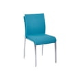 thumbnail image 1 of AveSix Conway - Chaise - Tissu, Acier - aqua, chrome (Lot de 2), 1 of 4