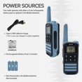 thumbnail image 4 of Walkie Talkie Joycall JF-22 de largo alcance con alerta meteorológica de la NOAA, 4 of 7