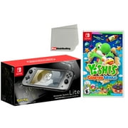 Nintendo Switch Lite Pokemon Dialga & Palkia Edition 32GB Handheld Video Game Console with Yoshi's Crafted World Game Bundle