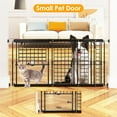 thumbnail image 4 of Adjustable Dog Gate - 13-22 Inch Height, 18-43 Inch Width Extension - No Drill Pet Gate for Doorways, Stairs, Puppies - Heavy Duty Metal Safety Gate, 4 of 13