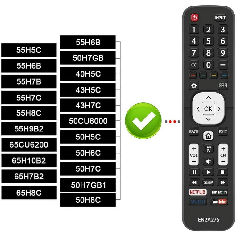 New Replace EN2A27S Remote Control for Sharp TV LC-65N9000U LC-75N620U  LC-75N8000U 