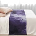 thumbnail image 2 of Clouds Bed Runner for Cal King Size Bed, Abstract Gradient Purple Clouds Sky Soft Bedding Scarf Bedding Protector Slipcover Sofa Throw for Bedroom Hotel Guesthouse, 2 of 8