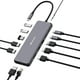 thumbnail image 1 of Hub USB C 13 en 1 Verbatim Gris Multipuerto con HDMI RJ45 y Lector de Tarjetas SD para Mac y Windows, 1 of 6