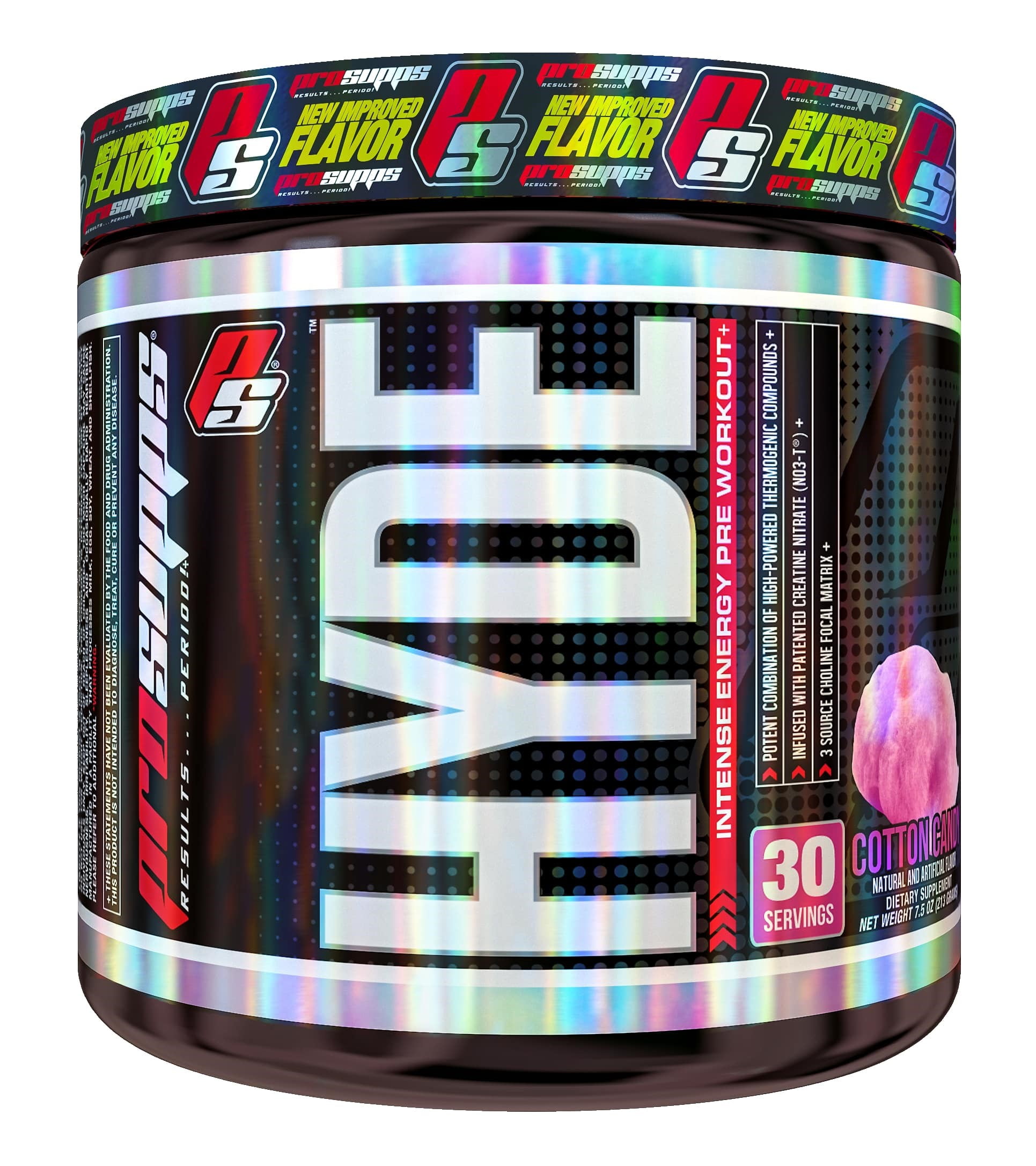 ProSupps Hyde V3 PreWorkout Powder, Cotton Candy, 7.5 Oz