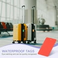 thumbnail image 6 of Uxcell Waterproof Blank Shipping Tags, Plastic Price Hang Labels for Luggage and Clothing Marking Red 3.5" x 2", 6 of 7