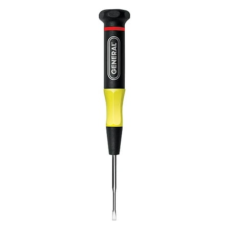 General 611078 Screwdriver, 5/64 in Drive, Slotted Drive, 4-7/8 in OAL, Cushion-Grip Handle