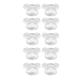 thumbnail image 2 of 50 piezas de tarjeta de color de esmalte de uñas transparente con forma de cabeza de oso, acrílico, muestra de tarjeta de color, herramienta de manicura para bricolaje, 2 of 10
