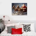 thumbnail image 4 of Nawypu Vintage Santa Wall Art Christmas Decor Canvas Print for Living Room Bathroom Aesthetic Holiday Home Decor, 4 of 4