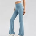 thumbnail image 5 of Timegrad Yoga Pants for Women Flare Leggings High Waist Bell Bottom Workout Pants Fall Solid Color, 5 of 8