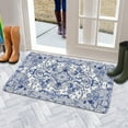 thumbnail image 5 of Retro Door Mat, 17 X 30 Inch Boho Floral1 Welcome Doormat Decorative Home Floor Mat, Non Slip Rubber Back and Strong Water Absorption for Outdoor Indoor Entrance Decor, 5 of 6