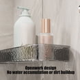 thumbnail image 4 of Bathroom Counter Corner Shelf Kitchen Wall Mounted Organizer No Drill Acrylic Hanging Rack Drainage Storage Holders For Bathroom Kitchen, 4 of 6