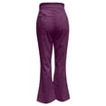 thumbnail image 3 of Fall Fashion Must Haves Trousers Casual Purple LWinter Clothing For Women, 3 of 5