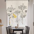 thumbnail image 3 of Farmhouse Dandelion Balloon Curtains for Bedroom/Front Door/Bathroom, Spring Modern Minimalist Country Flower Tie Up Curtains 63 Inch Length Kitchen Curtains Shades for Windows 46"x63", 3 of 8