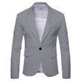 thumbnail image 5 of Chaqueta de traje informal de primavera para hombre, traje británico de talla grande para hombre, 5 of 5