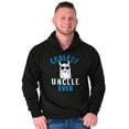 thumbnail image 4 of Best Llama Uncle Fathers Day Birthday Men's Big & Tall Graphic Hoodie Brisco Brands 2X, 4 of 5