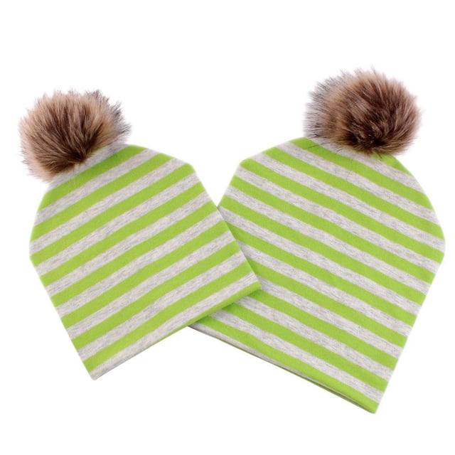 2 Pack Invierno Cálido Holgaza Holgaza Holgón Beanie Gorra Gorra para Y Verde