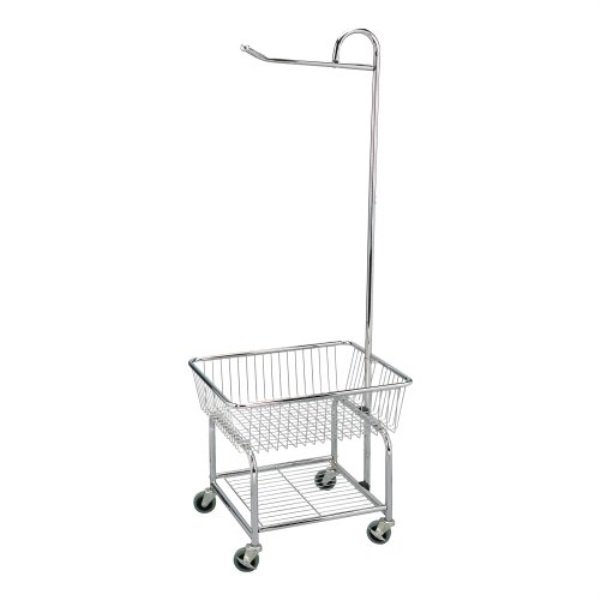 Household Essentials 60281 Rolling Laundry Cart with Hanging Bar